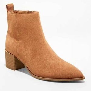Kennedy Suede Ankle Boots Cognac Universal Thread Pointed Toe Heeled Ankle Boots